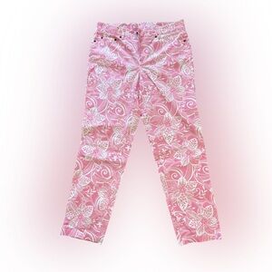 Vacation -‎ Pink Floral Lightweight Jeans